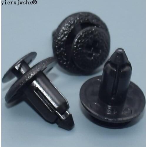 Yierxjwshx 6mm Rocker Panel Push-Type Retainer clip auto clip and plastic fastener for Toyota for Suzuki 09409-06322-5PK