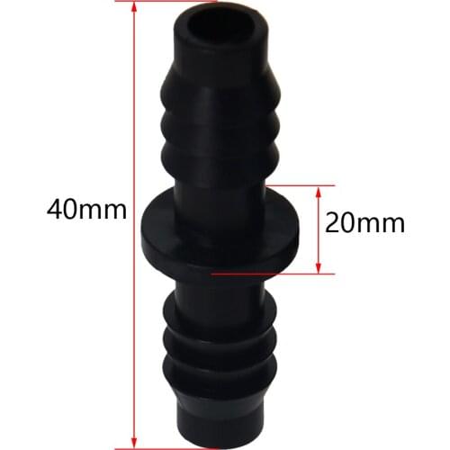 10/20/30Pcs Capillary Connectors Plastic Plunger Irrigation Takeover 8/12 Capillary Straight Through Total Length 40mm