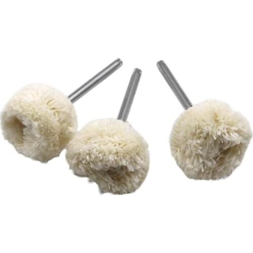 10pcs Polishing Buffing Cutton Wool Wheel Brush For Rotary Tool Accessory 25mm