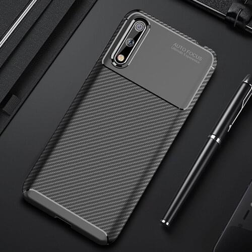 10S Carbon Fiber Case For Huawei 10S Case Luxury Soft TPU Slim Silicone Cover for Huawei 10S Bumper For Huawei 10S