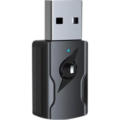 5.0 Bluetooth TX 3.5mm AUX RX USB Bluetooth 5.0 Adapter Dual Output Computer Audio Adapter BT5.0, A2DP, AVRCP