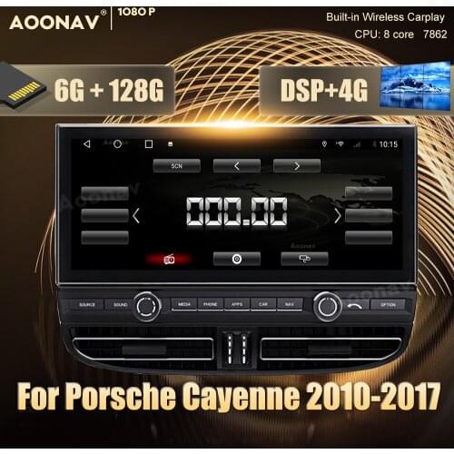 2 din Android 10.0 car radio For Porsche Cayenne 2010-2017 car stereo auto radio GPS navigator Video Audio Radio Head Unit