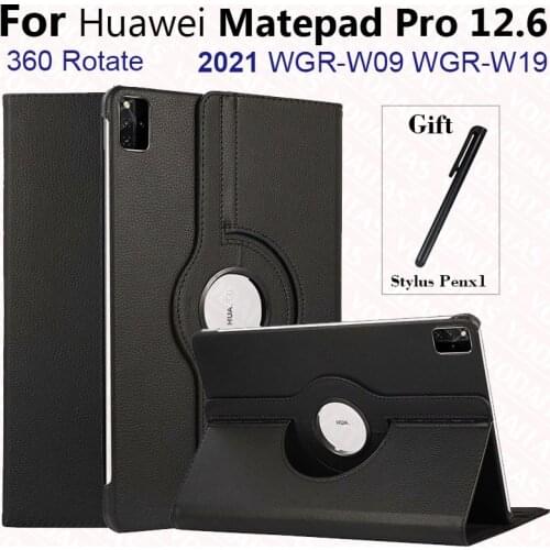 For Huawei Matepad Pro 12.6 Case WGR-W09 WGR-W19 360 Degree Rotating Cover for Huawei Matepad Mate Pro 12.6 2021 Tablet case