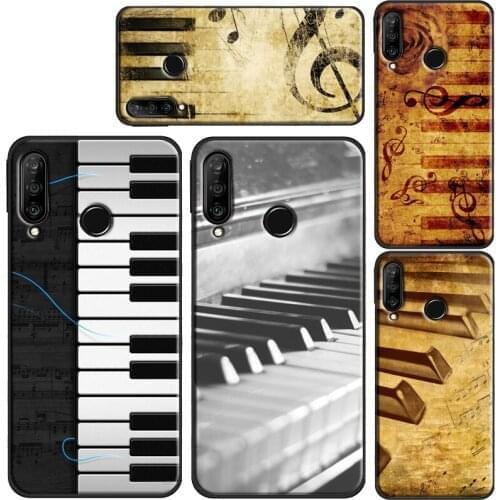 Piano keys Vintage Music Notes Case for Huawei Honor 20 7A Pro 10i 8X 9X 9 10 Lite 7C 8A 8C 8S Y6 Y9 Y7 2019 Nova 5T