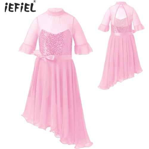 Princess Kids Baby Dress For Girls Fancy Wedding Dress Short Sleeve Sequins Party Birthday Dress For Girl Summer Dress Dancewear