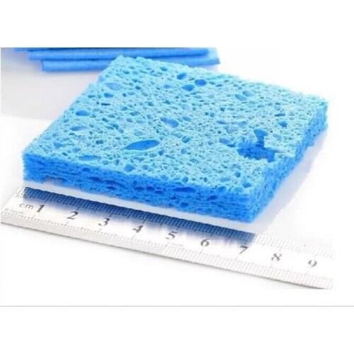 1.4cm electric soldering iron rework station BGA smd tips sponge thick blue thickening type soldering iron tips cleaning sponge