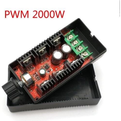 2000W MAX DC Electronic Speeder PWM Motor Speed Governor Controller Speed Controller 12/24/36/50V 40A