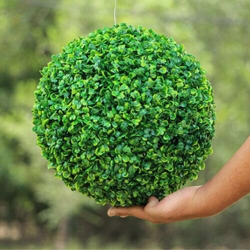 5pc Artificial Plants Milan Grass Ball Plastic Boxwood s Eucalyptus s Wedding Party Home Outdoor Decoration