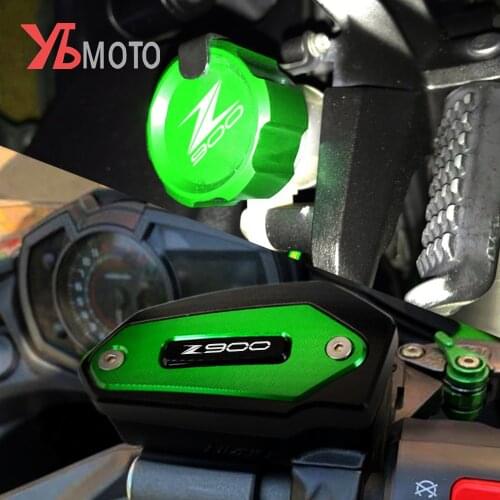 For Kawasaki Z900 2017-2021 2019 2020 Motorcycle Front Rear Fluid Reservoir Cover Cylinder Reservoir Brake Cap