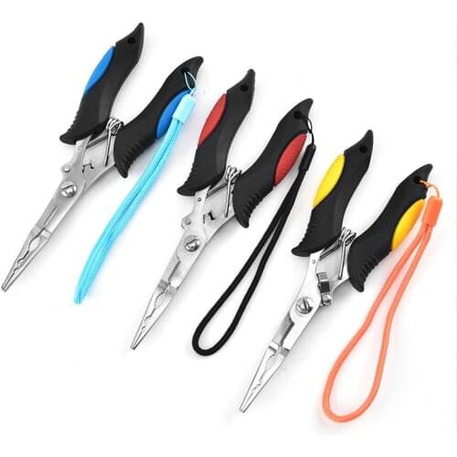 MAIYUE Multifunctional Fishing Pliers Line Cutter Stainless Steel Hook Tackle Accessories Multifunction Scissors