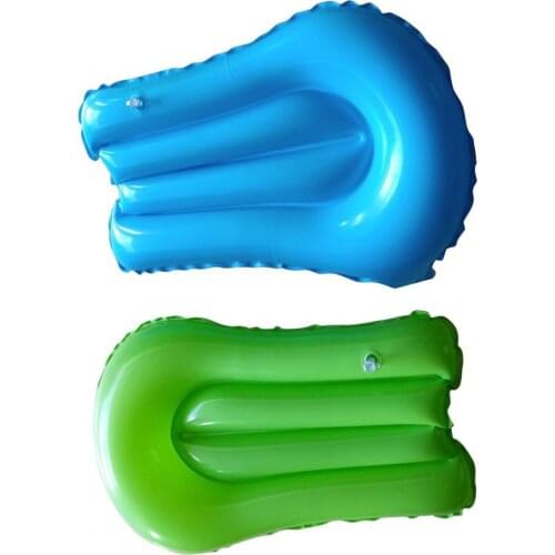 Outdoor Inflatable Surfboard Swim Floating Board Solid Color Anti-leakage Lightweight Beach Float Safe Sea Surfing Board Aid