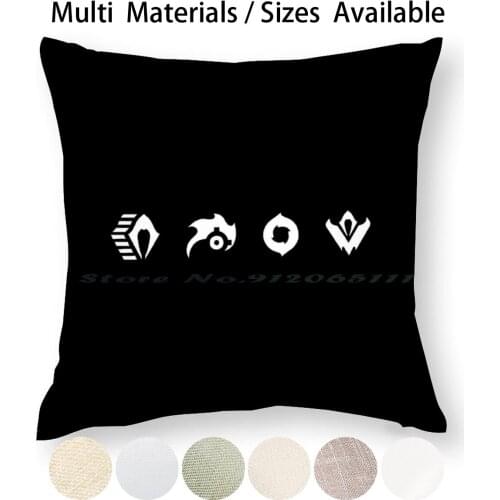 Valorant Game Pillow Case Throw Pillow Cover Cotton Linen Flax Raze Killjoy Sova Omen Riot Games Valorant Game Cypher Brimstone
