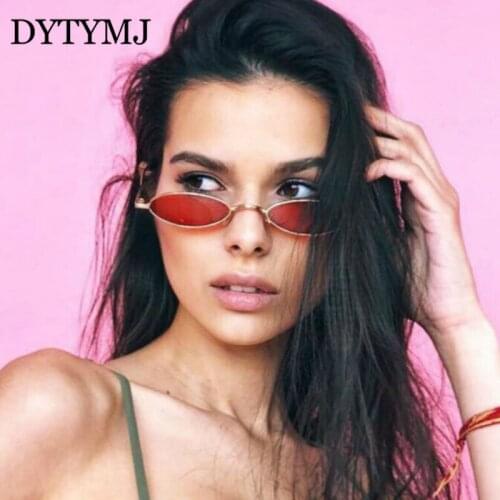DYTMYJ 2020 Retro Sunglasses Women Male Vintage Oval Metal Men Round Sun Small Frame Glasses Eyewear Female Gafas De Sol uv400
