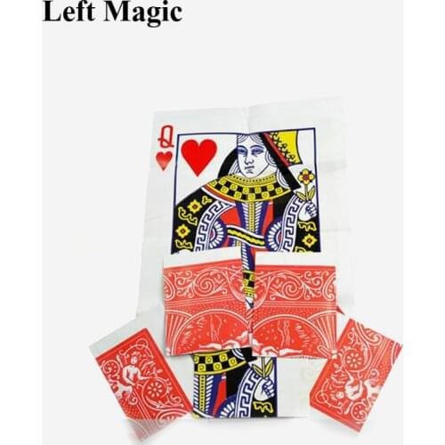 1pcs Queen Restored Close Up Card Magie Trick Props Magia stage street magic props card E3067