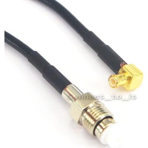 RF Coax FME Female to MCX Male Rightangle Coaxial Adapter Pigtail Jumper Cable 20CM