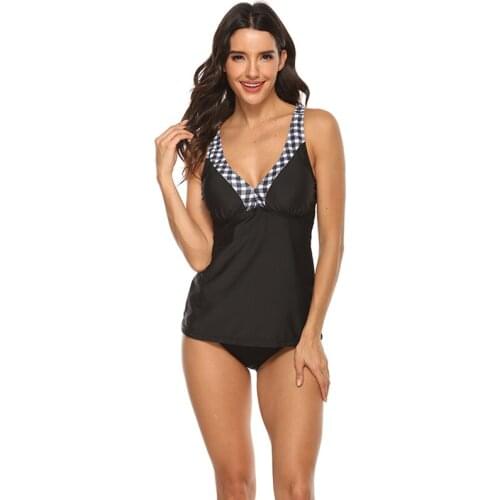 Vrouwen Sexy Print Badmode Monokini Beach Wear Badpak Bikini Summer Beach Female Two Piece Swinsuit Push Up Women Swimsuit Black