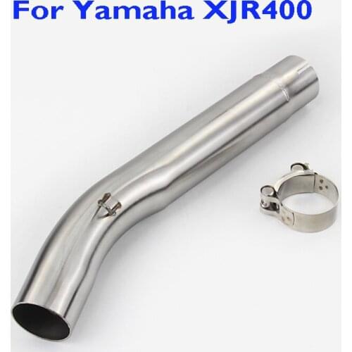 Slip-on Motorcycle Exhaust Pipe Connect Tube Mid Middle Link Pipe Modified for Yamaha XJR400
