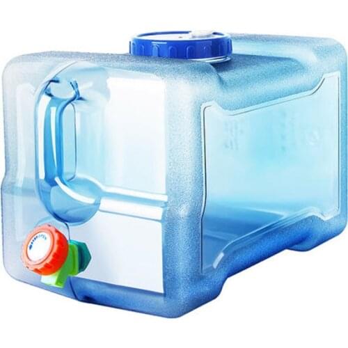 XMT-HOME 12L bucket with faucet outdoor car drinking kungfu tea table bucket portable large water bottle jar 1pc