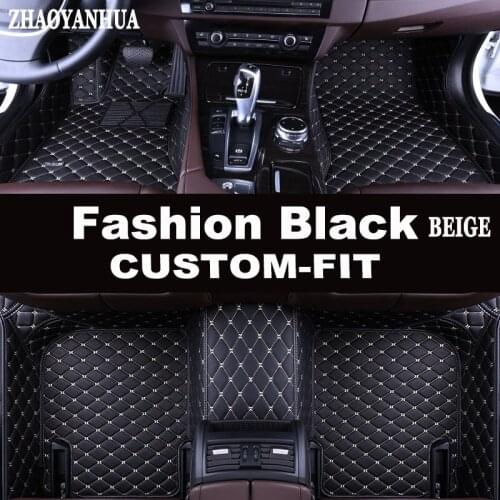 ZHAOYANHUA Custom Special car floor mats for Infiniti EX25 FX35/45/50 G37 JX35 Q70L QX80/56 Waterproof Anti-slip carpet liners