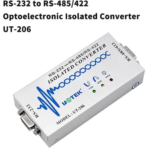 ZhiAng UT-206 commercial grade active RS-232 to RS-485/422 with photoelectric isolation converter lightning protection type