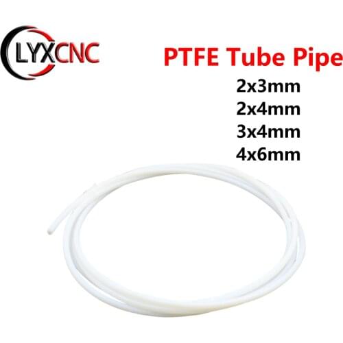 1M PTFE Tube PiPe J-head hotend RepRap Rostock Bowden Extruder Throat For filament 1.75/3.0mm ID 2mm 3mm OD 4mm 3D Printe Parts