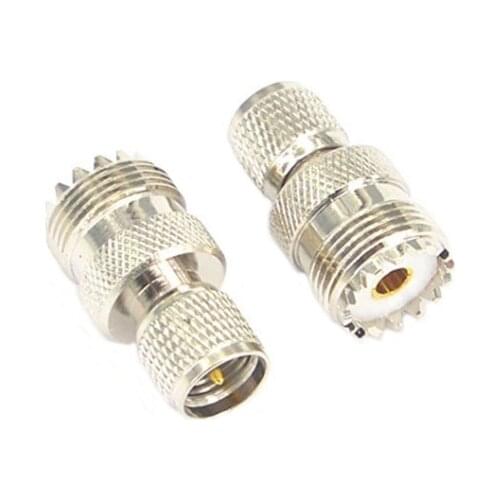 1pcs Mini UHF Male plug To UHF female jack Coaxial RF Adapter Connectors