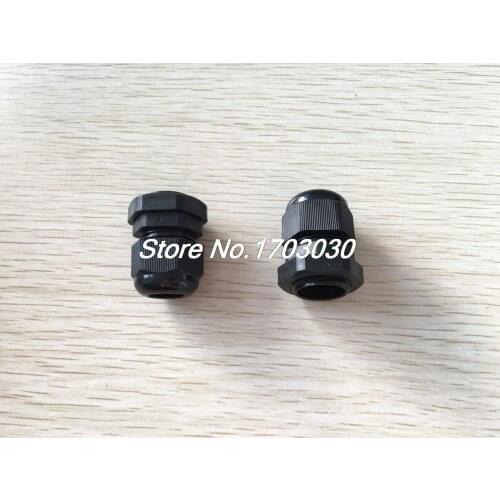 10 Pcs PG7 3.5mm to 6mm Waterproof Connector Adapter Plastic Cables Glands Black
