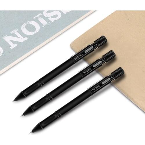 12pcs S65 black Gel Pen Pen business office matte 0.5mm