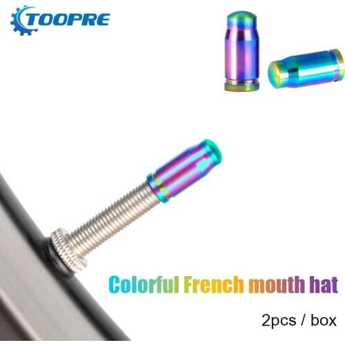 2pcs Bike Tire Presta Valve Cap Bicycle Titanium Alloy MTB Dust Cover Portable Waterproof Cycling Elements for TOOPRR
