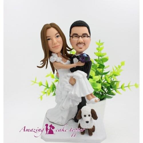 2019 AMAZING CAKE TOPPER Witness the good moments of love Toys Custom Polymer Clay Figure From Pictures