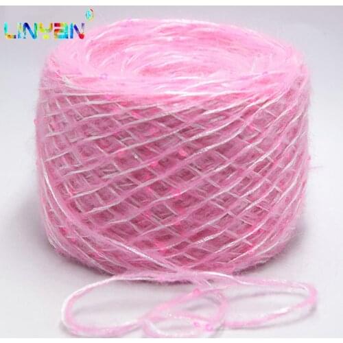 50% wool 250g /lot Paillette wool yarn for knitting Thick hand knitting thread Children baby mink yarn Crochet yarns fabric t49