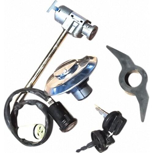 4Pin Ignition Key Switch Lock Toolbox Cushion Lock Kit and plastic fastener for Kazuma Xinyang 500cc