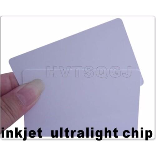 50pcs Free shipping Ultralight Rfid NFC Blank Inkjet Printable Card For Epson and Canon Printer