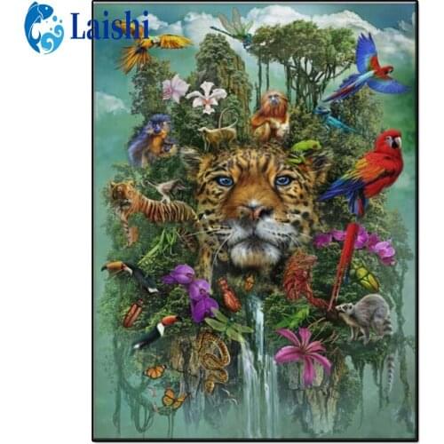 5D DIY Creative Forest Landscape Art Round Drill Diamond Painting Cross Stitch Diamond Art Embroidery Diamond Mosaic Decor Gift