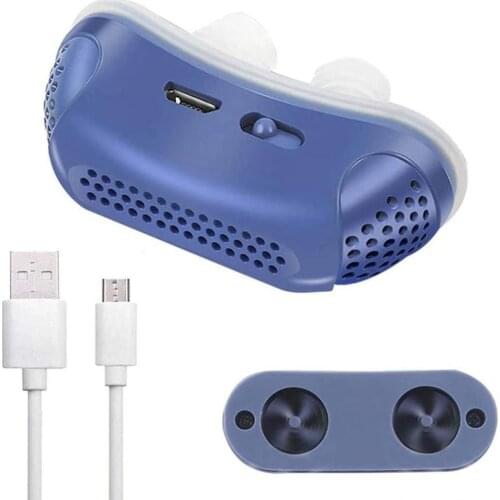 Micro Electric Anti Snoring Electronic Device Sleep Apnea Stop Snore Aid Stopper USB Electric Anti Snoring Device Breath Stopper