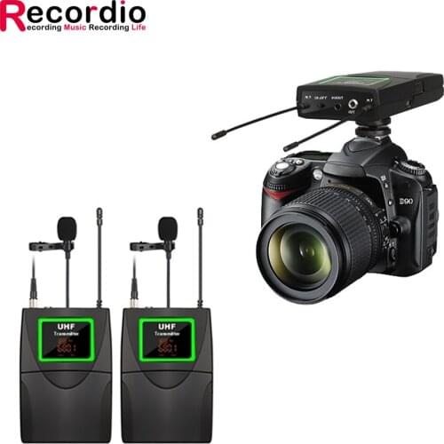 GAW-808 Wireless Microphone System With Lavalier Microphone Can Be Used With Mobile Phone Camera Video Camera