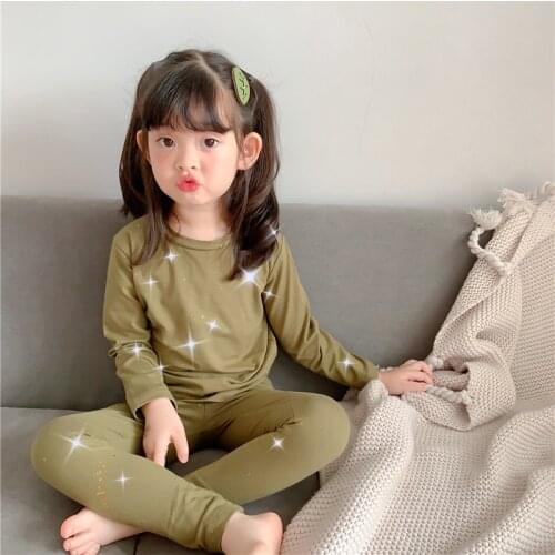 Cotton Two Piece Baby Boys Girls Sets Spring Autumn Undershirts Sleepwear Robe Pajama Kids Toddler Outwear Childrens Clothing