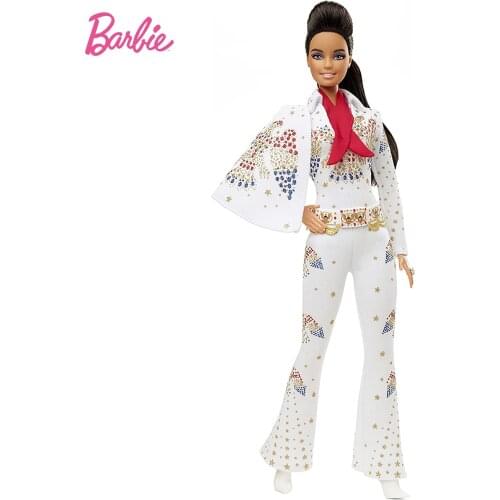 Mattel Barbie Signature Collection Music Elvis Presley Collectible Toy Doll for Kids Girls Birthday Gift GTJ95