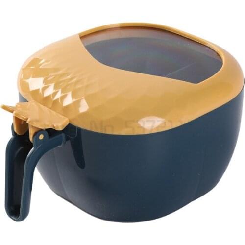 Kitchen supplies seasoning box set 4-grid integrated monosodium glutamate salt tank household grid seasoning box with cover