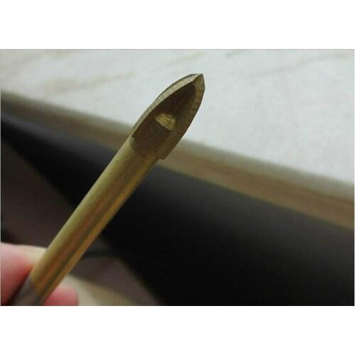 Cross type triangular hard alloy bit Glass Granite brick wall cement ceramics Drilling bit 4mm 5mm 6mm 8mm 10mm 12mm NO.C1726