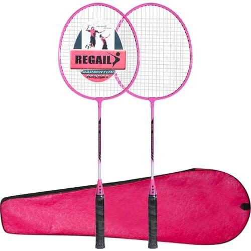 Lightweight Badminton Racket Racquet Sturdy Badminton Racquet with Bag Outdoor Ball Sports Equipment