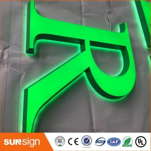 Hot selling custom Lighted alphabet metal led store signs