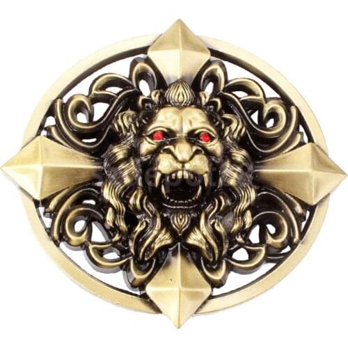 Gothic Keltic Cross 3D Skull Lion Head Heavy Belt Buckle Men Western Cowboy Jewelry