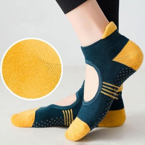 1Pair Non-slip Yoga Socks Combed Cotton Breathable Indoor Fitness Dance Socks Yoga Socks