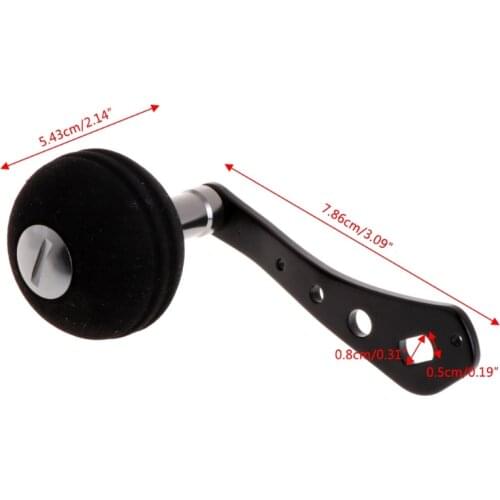 2018 new Fishing Handle Reel Single Knob Replacement Baitcasting Accessory Aluminum Alloy