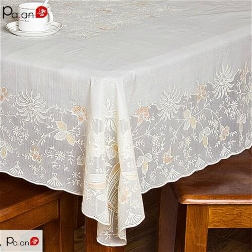 Pa.an Lace Tablecloths On The Table