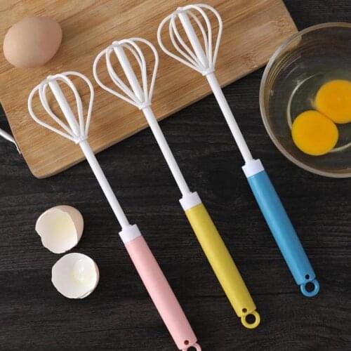 Hand Pressure Semi-automatic Egg Beater Self Turning Cream Utensils Whisk Manual Mixer Stainless Steel Kitchen Accessories Tools