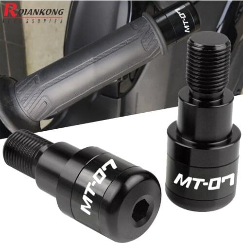 Motorcycle Handlebar Grips Slider Cap Plug Handle Bar End For Yamaha MT07 MT-07 mt 07 2014 2015 2016 2017 2018 2019 2020 2021
