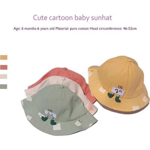 Baby Girl Boy Fisherman Hat Kids Cartoon Dinosaur Planet Wearable On Both Sides Bucket Sun Hats Autumn Fisherman Outdoor Cap