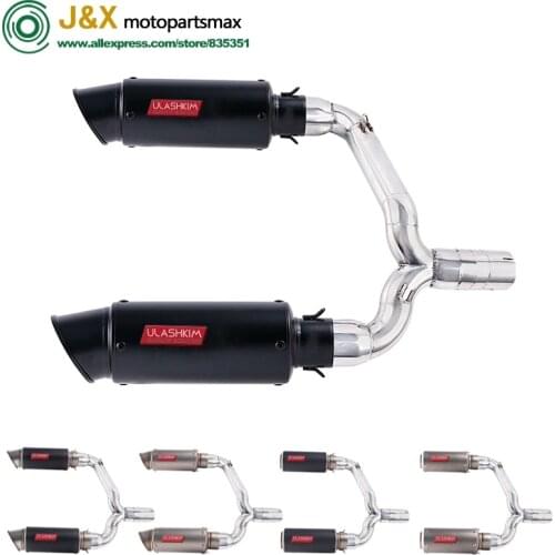 Slip-On For suzuki GSR400 GSR600 BK400 BK600 GSR BK 400 600 Motorcycle Exhuast Escape Full exhaust Middle Link Pipe